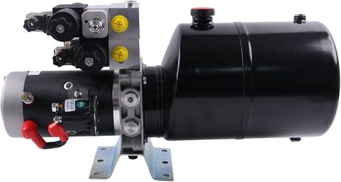 Solarhome 12V DC Double Acting Hydraulic Power Unit 8 Quart Steel Tank 3kW 1.8GPM 2900PSI SAE 8 Compatible with Dump Trailer Car Lifting in Kuwait