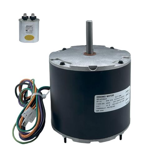 محرك مروحة مكثف 68J24 1/3 HP 208-230V 2.1A 1075 RPM يستبدل Lennox 68J2401 97M62, 69W96, 100483-29, 100483-01, K55HXGCE-8094 in Kuwait