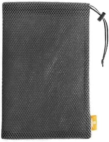 Nylon Drawstring Storage Bag 7.3x3.5 Inch – Mesh Pouch for Phone Charger Cable Organizer, Portable Multi-Function Electronics Accessory Case(Gray) in Kuwait