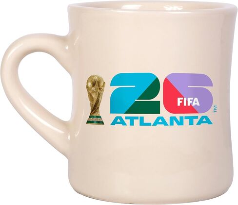 FIFA World Cup 2026 12 oz Diner Mug – Timeless 12oz Ceramic, Smooth Diner-Style Shine, Vintage Design – Great For Home Or Collectible in Saudi Arabia