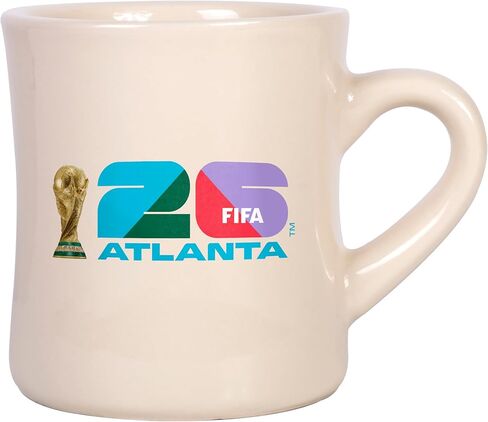 FIFA World Cup 2026 12 oz Diner Mug – Timeless 12oz Ceramic, Smooth Diner-Style Shine, Vintage Design – Great For Home Or Collectible in Saudi Arabia