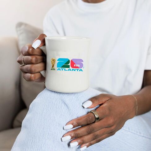 FIFA World Cup 2026 12 oz Diner Mug – Timeless 12oz Ceramic, Smooth Diner-Style Shine, Vintage Design – Great For Home Or Collectible in Saudi Arabia