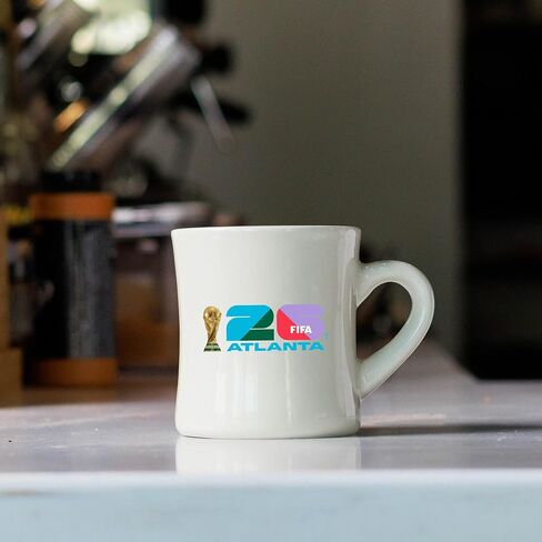 FIFA World Cup 2026 12 oz Diner Mug – Timeless 12oz Ceramic, Smooth Diner-Style Shine, Vintage Design – Great For Home Or Collectible in Saudi Arabia