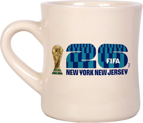FIFA World Cup 2026 12 oz Diner Mug – Timeless 12oz Ceramic, Smooth Diner-Style Shine, Vintage Design – Great For Home Or Collectible in Saudi Arabia