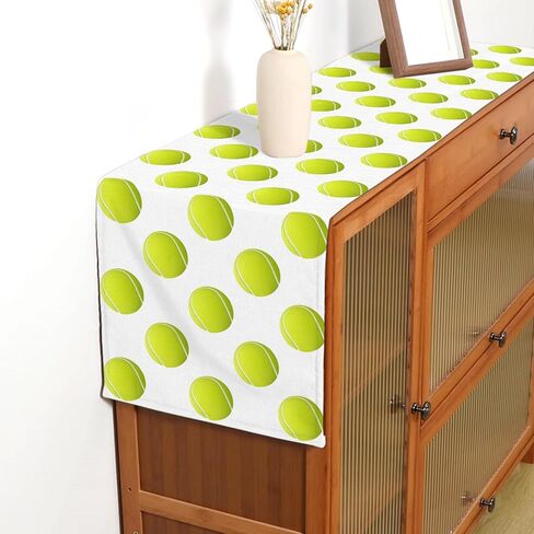 Tennis Party Decorations Tennis Table Runner Sport Balll Birthday Party Decor Game Day Baby Shower Dining Room Home Kitchen Table Decor in Kuwait