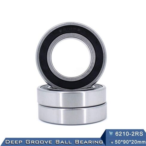 6210RS 6210-2RS تحمل ABEC-3 الكرات الأخدود العميق 6210RZ 180210 RZ RS 6210 2RS EMQ جودة 50x90x20 ملم in Kuwait