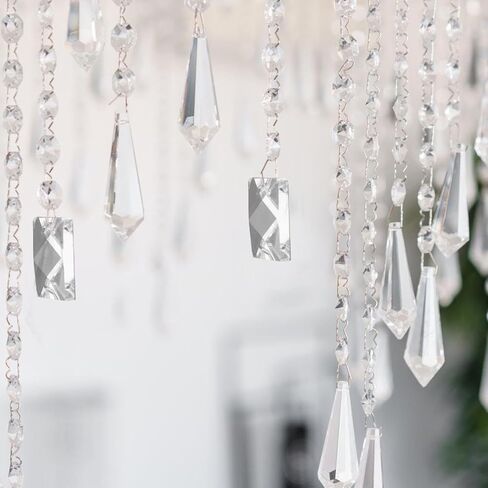 Tofficu 10pcs Crystal Chandelier Pendants Elegant Water Drop Prisms for Home Decor Crafts and Chandelier Replacement Parts Crystal Hangings for and Lampshades in Kuwait
