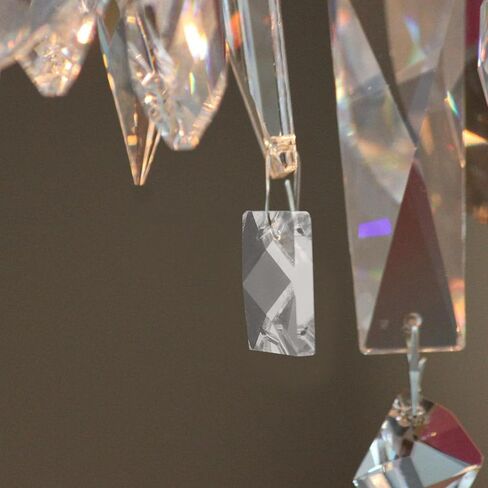 Tofficu 10pcs Crystal Chandelier Pendants Elegant Water Drop Prisms for Home Decor Crafts and Chandelier Replacement Parts Crystal Hangings for and Lampshades in Kuwait