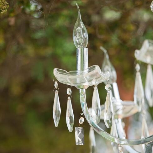 Tofficu 10pcs Crystal Chandelier Pendants Elegant Water Drop Prisms for Home Decor Crafts and Chandelier Replacement Parts Crystal Hangings for and Lampshades in Kuwait