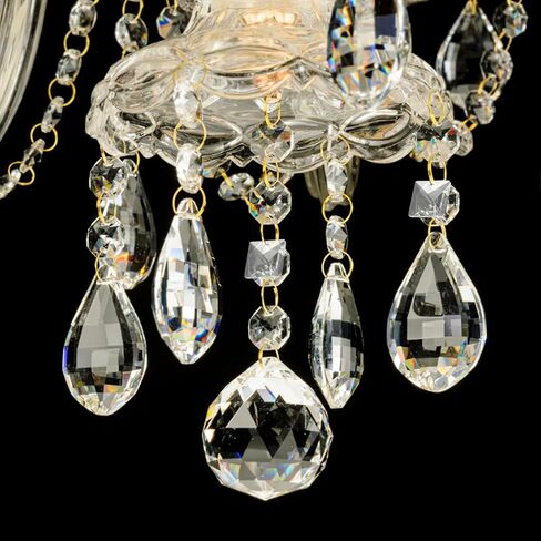 Tofficu 10pcs Crystal Chandelier Pendants Elegant Water Drop Prisms for Home Decor Crafts and Chandelier Replacement Parts Crystal Hangings for and Lampshades in Kuwait