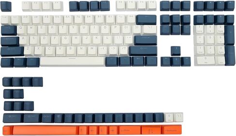 Happy Balls PBT Keycaps الخلفية Cherry MX Keycap Set Doubleshot OEM Profile شفافة مع Keycap Puller لتخطيط الولايات المتحدة والمملكة المتحدة 61 68 84 87 104 108 MX Switches لوحة المفاتيح الميكانيكية in Kuwait