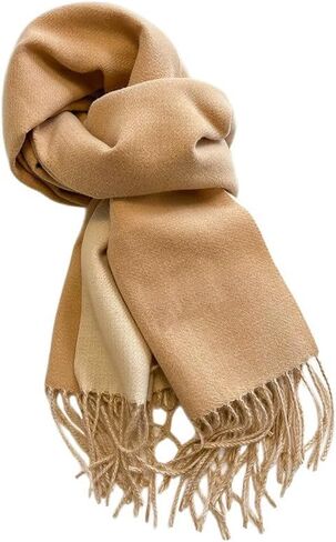 FGSS Unisex Classic Tartan Plaid Winter Scarf - Warm Soft Cashmere Feel Check Pattern Fringe Wrap Scarves for Men Women in Saudi Arabia