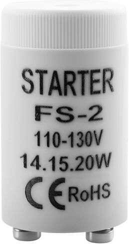 FS-2 Fluorescent Light Starter for 14W 15W 20W Fluorescent Lamps,Fs-2 Fluorescent Starter for Indoor/Outdoor Fixtures Compatible with Leviton 12409 FS-2 Starter in Kuwait