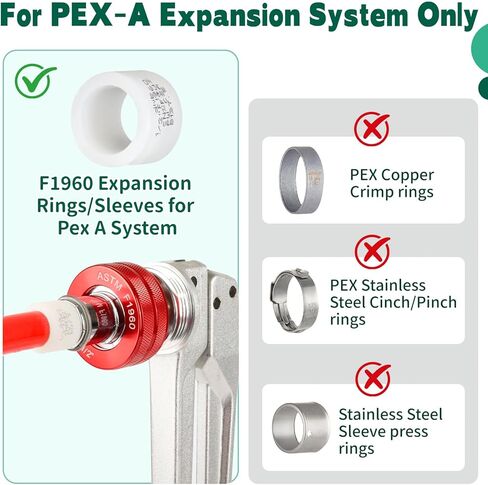1/2 Inch PEX-A Expansion Elbow Fittings, ASTM F1960 Brass 90 Degree Elbow Connector, Lead-Free Brass PEX-A Pipe Fittings for Potable Water, Hot and Cold Plumbing, Hydronic Radiant Heating (10-Pack) in Kuwait