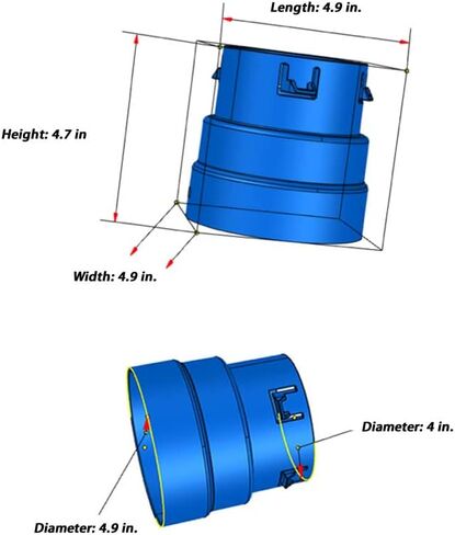 French Drain Man 4" Corrugated Pipe Adapter (to 4" PVC) PVC Fittings, Couplings, Connect Corrugated Pipe to Pop Up Emitter in Kuwait