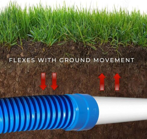 French Drain Man 4" Corrugated Pipe Adapter (to 4" PVC) PVC Fittings, Couplings, Connect Corrugated Pipe to Pop Up Emitter in Kuwait