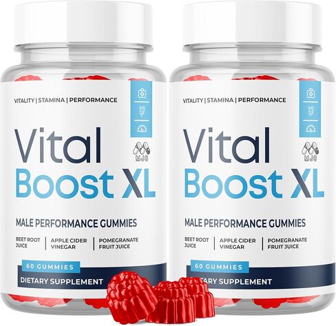 (عبوتان) علكات Vital Boost XL، علكات VitalBoost XL الرسمية للرجال مع جميع المكونات الطبيعية، Vital Boost XL المتقدمة لدعم الصحة مع فيتامينات نمط الحياة النشطة المتميزة (120 علكة) in Kuwait