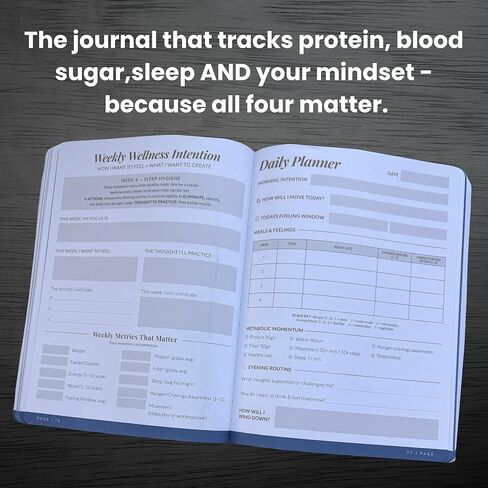 Self-Made Mind & Body 12-Week Reset Journal – Science-Backed Daily Planner for Metabolic Health, Emotional Well-being, and Sustainable Weight Loss (Brown) in Kuwait