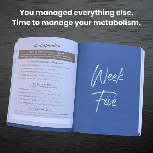 Self-Made Mind & Body 12-Week Reset Journal – Science-Backed Daily Planner for Metabolic Health, Emotional Well-being, and Sustainable Weight Loss (Brown) in Kuwait
