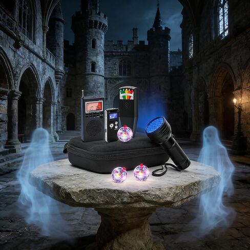 Professional 8 Pcs Ghost Hunting Equipment Kit, All-in-One Ghost Hunting Kit for Paranormal Research, Complete Ghost Investigation Equipment with EMF Meter, Spirit Box & Recorder in Kuwait