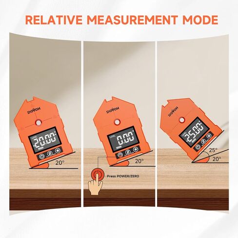 DOVOH 3-in-1 Digital Angle Finder with Laser, 3 Green Beam Digital Angle Gauge with Magnetic Rechargeable Inclinometer Digital Level Laser for Woodwork, Hanging Picture, Saw, WG-3L in Kuwait