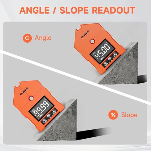 DOVOH 3-in-1 Digital Angle Finder with Laser, 3 Green Beam Digital Angle Gauge with Magnetic Rechargeable Inclinometer Digital Level Laser for Woodwork, Hanging Picture, Saw, WG-3L in Kuwait