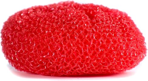 SCRUBIT 18 Round Nylon Dish Scrubber Scouring Pads - Assorted Colors Scourer Pads - Tough and Durable - Non-Scratch for Non-Stick Cookware in Kuwait