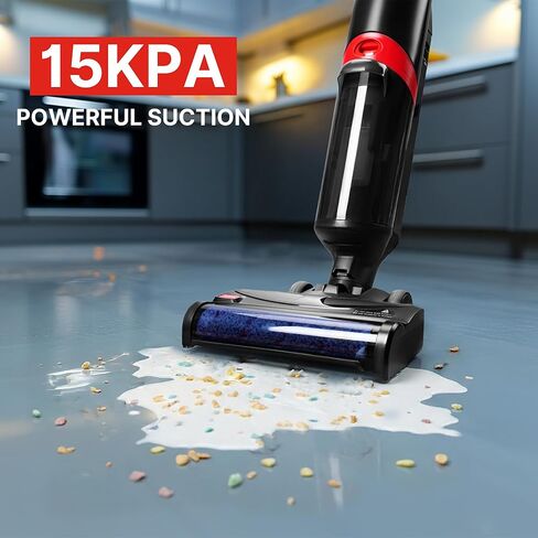 Shop-Vac Wet Dry Vacuum Cleaner and Mop, 15000Pa Vacuum Mop All in One, Lightweight Multi-Surface Cleaner with Self-Cleaning, LED Display & Voice Prompts in Kuwait