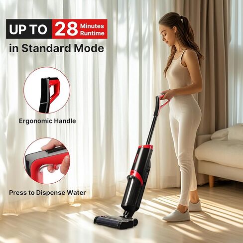 Shop-Vac Wet Dry Vacuum Cleaner and Mop, 15000Pa Vacuum Mop All in One, Lightweight Multi-Surface Cleaner with Self-Cleaning, LED Display & Voice Prompts in Kuwait