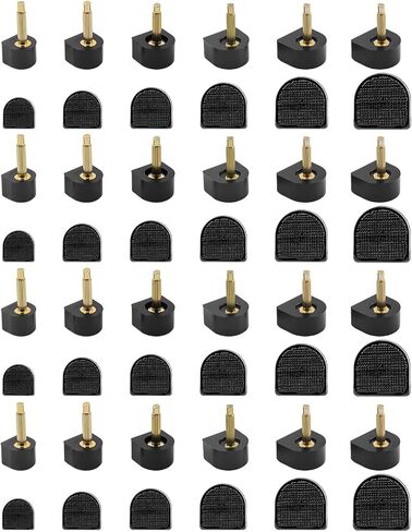 24 Pairs High Heel Replacement Tips U-Shape, Non-Slip Women Shoes Heel Tips Repair Kit, 6 Size (7/8/9/10/11/12mm, Black) in Kuwait
