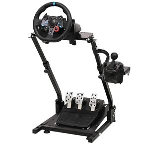 CXRCY Racing Wheel Stand Compatible with Logitech G920 G29 G27 G25 Gaming Cockpit Height Adjustable Foldable Gaming Racing Simulator Steering Wheel Stand,Wheel and Pedals Not Included in Kuwait