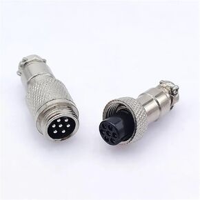 GX12 Butt-Joint Connector Female 2pin3pin4pin Male Push-Pull 5/6/7pin Cable Butt Joint(2 pin male5pcs) in Kuwait