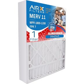 مرشحات AIRX الهواء النظيف الشرير. فلتر هواء 20x20x5 MERV 11 متوافق مع فلتر فرن هانيويل FC100A1011 1 فلتر واحد in Kuwait