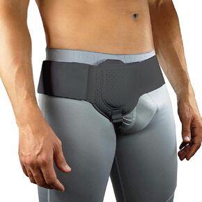 Adjustable Hernia Belt Truss for Men and Women - 30" to 55" Waist Support with Removable Compression Pads, Durable 2" Elastic Band & 8" Hook and Loop, Comfortable for Inguinal and Umbilical Hernia Recovery in Kuwait