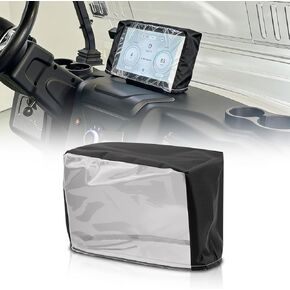 Black Golf Cart Waterproof Touchscreen Cover Compatible with Evolution & Denago- Classic 2/4 Plus, for Forester 4/6 Plus,for Carrier 6/8 Plus, D5 Ranger/Maverick (2+2/4/6 /Passenger),Nomad/Rover in Kuwait