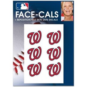 وشم وجه Wincraft MLB Washington Nationals، ألوان الفريق، مقاس واحد in Kuwait