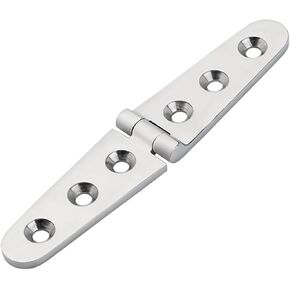 30x152mm Stainless Steel 316 Door Strap Hinge 6 Holes Mirror Hardware 8Pcs in Kuwait