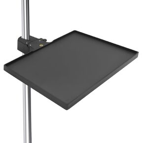 Sound Card Clip On Tray, Microphone Stand Tray, Multi functional Live Streaming Pole mount shelf sheet music Stand Clamp percussion table karaoke mic stand accessories -S-8X6inch in Kuwait
