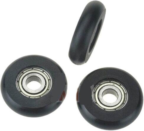 10 Pcs Chrome Steel Bearing Pulley Embedded Round 695zz Plastic Sliding Window Door Roller BSR69522-6 5 * 22 * 6mm in Kuwait