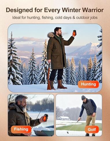 AI Dual-Sided Hand Warmers Rechargeable 2 Pack, 10000mAh 1S Ultimate Fast Heating Electric Hand Warmer with UL Certified, Portable Pocket Heater Gifts for Men Women Christmas Hunting Golf Camping in Saudi Arabia