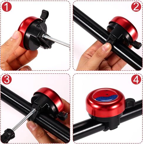 Bike Bell, Premium Durable Spider Bicycle Ringer Bell with Crisp Clear Sound Practical Bicycle Accessories Suitable for Boys Girls Toddlers in Kuwait
