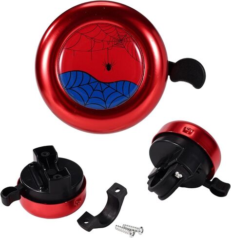 Bike Bell, Premium Durable Spider Bicycle Ringer Bell with Crisp Clear Sound Practical Bicycle Accessories Suitable for Boys Girls Toddlers in Kuwait