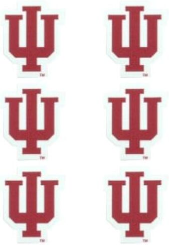 NCAA Indiana Hoosiers Face Tattoos, Team Colors, One Size in Kuwait