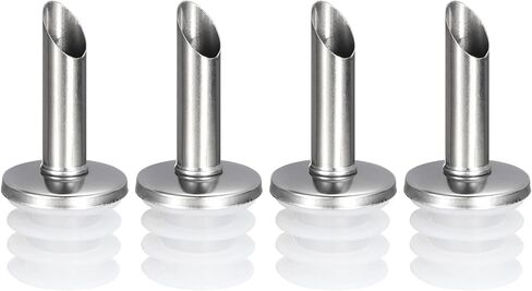 uxcell Stainless Steel Bottle Pourers, 2Pcs Olive Oil Spout, Wine Pourers Liquor Pour Spouts for Pours Liquid, Olive Oil, Wine, Vinegar, Most Liquor Bottles (Black) in Kuwait