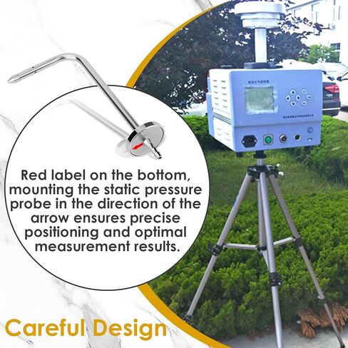 Static Pressure Probe with Magnetic Flange for HVAC Fieldpiece Manometers AMIN2, ADMN2, SDMN5 Models for Static Pressure Measurement (2 PCS) in Kuwait