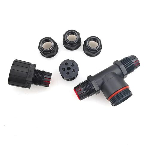 T Shape Connector 2/3/4/5 Pin Wire Connectors Quick Screw Connect Push-in Terminals Electric 1Pcs(5PIN) in Saudi Arabia