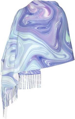 Leopard Skin Scarf Soft Faux Cashmere Fringe Shawl – Lightweight Fringe Wrap for Women 77 x 27 in in Saudi Arabia