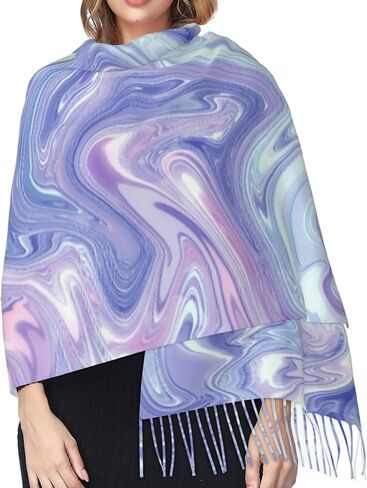 Leopard Skin Scarf Soft Faux Cashmere Fringe Shawl – Lightweight Fringe Wrap for Women 77 x 27 in in Saudi Arabia
