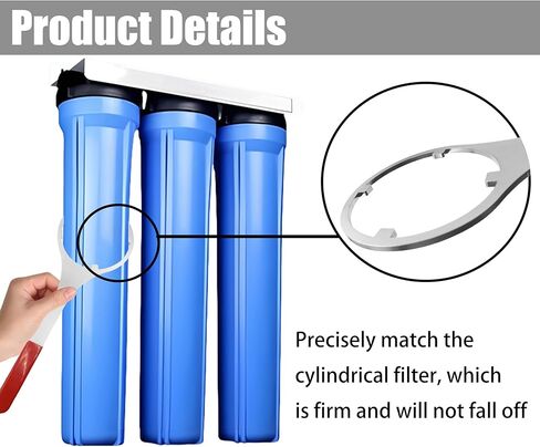 For 4.8" ID Heavy Duty Metal Water Filter Housing Wrench，- Compatible with SW-2 And SPBW-1,Be compatible with HF-160, HF-150, HF-360 Filter Cartridges, ETC Water Filter Removal Tool in Kuwait