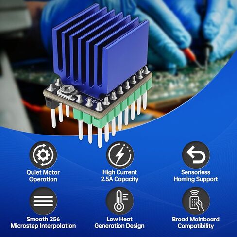 TMC2209 V2.0 Stepper Motor Driver Fit for Ender 3 E3D V3 Control Board 3D Printer Parts Replace A4988 Support UART Mode in Kuwait